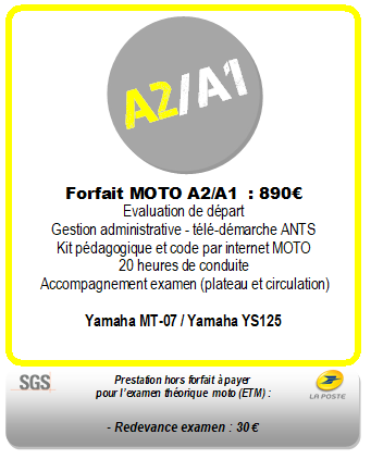 Code Moto A1 et A2 - Achats en ligne - Auto-école de la Gare